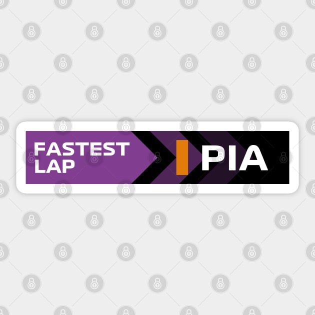 Oscar Piastri Fastest Lap F1 Sticker by F1LEAD